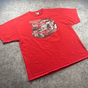 Vintage Tony Stewart 14 NASCAR Racing T-Shirt Red Chase Authentics 3XL